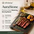 elviorac™ AuraStone Premium Heat-Retaining Serving Board