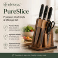 elviorac™ PureSlice Precision Chef Knife & Storage Set